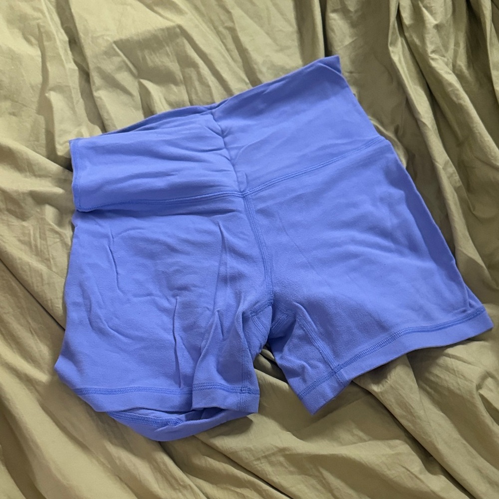 TNA Lavender Blue High-Waist Bike Shorts